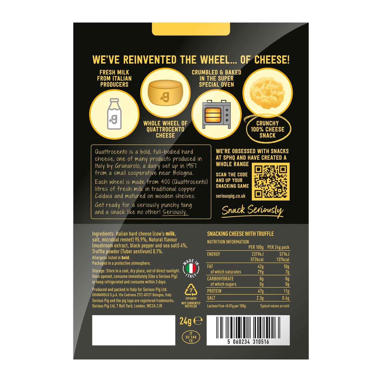 Crunchy Snacking Cheese with Truffle