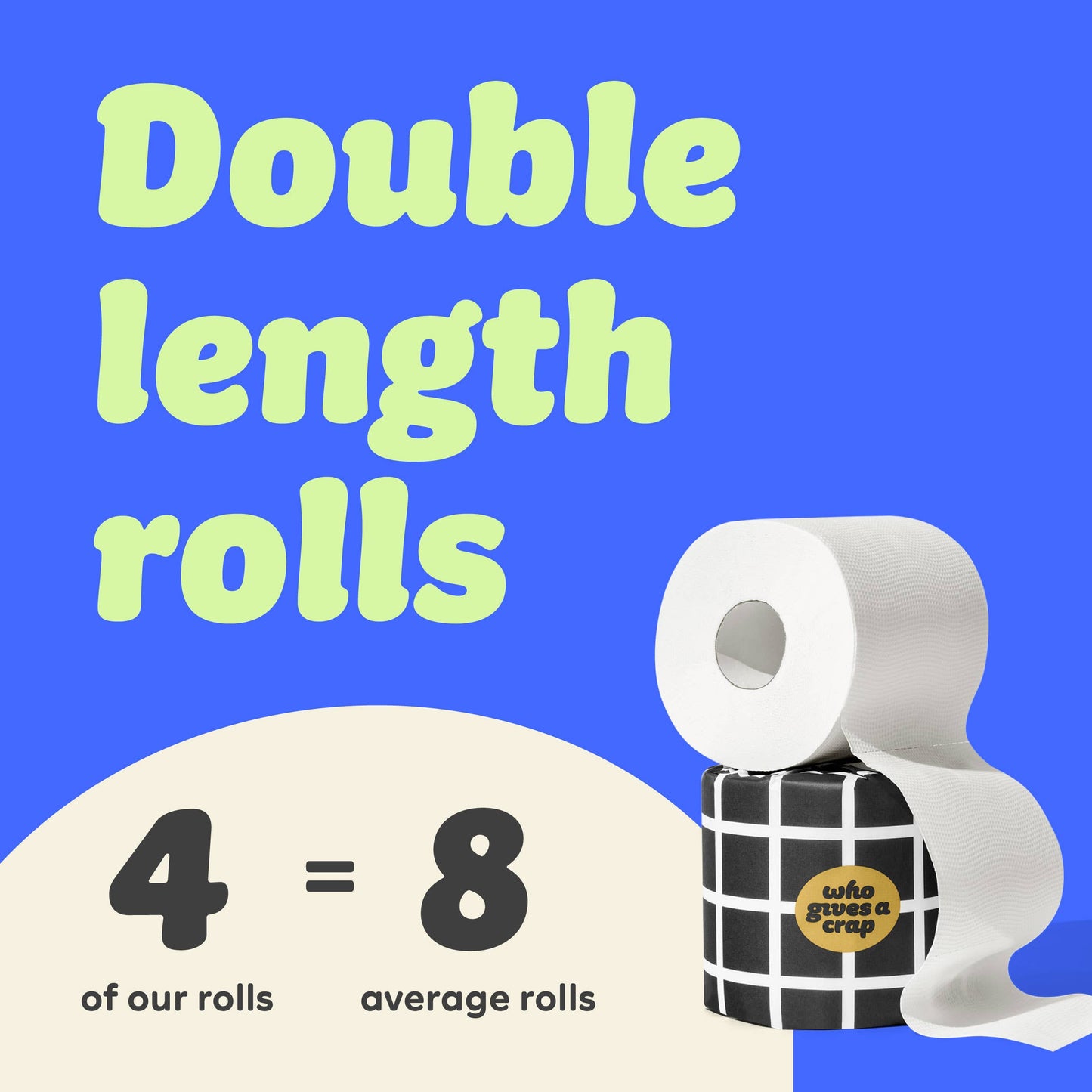 Extra Soft Double Length Toilet Roll (4 pack)