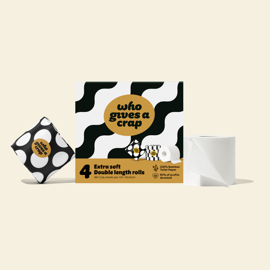 Extra Soft Double Length Toilet Roll (4 pack)