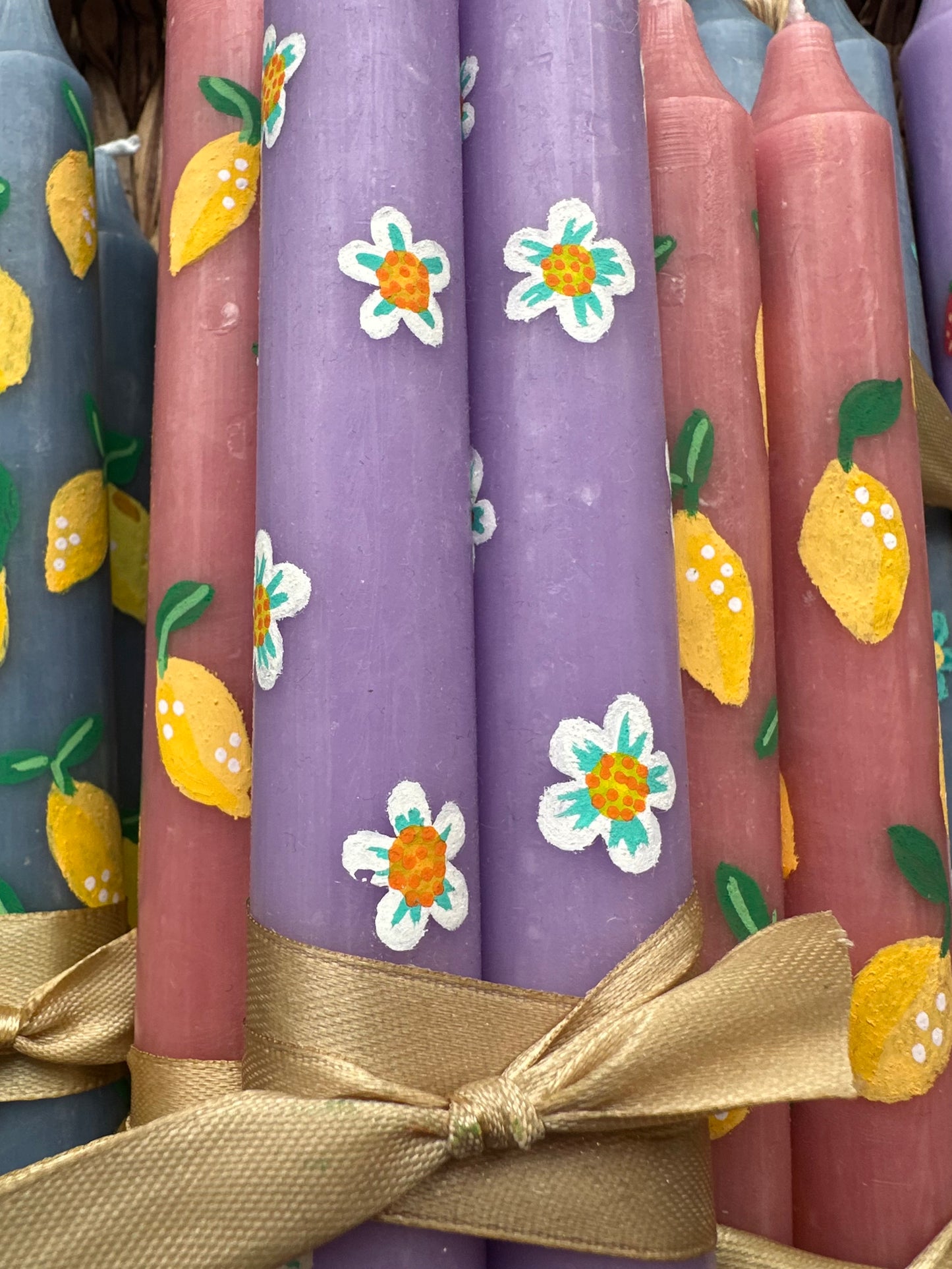 Jennifer Quinn Flower Candle Set