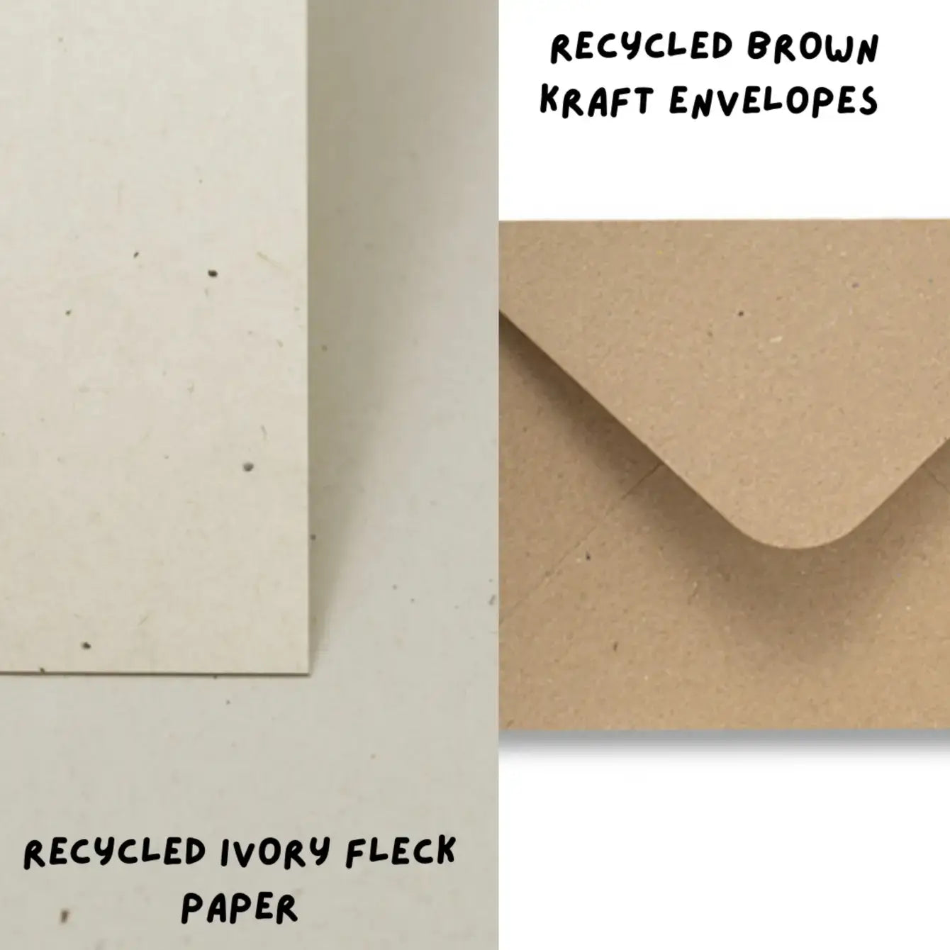 Santa doesn’t believe in you either A6/5x7 Christmas card: Card Clasp (Plastic Free) / A6