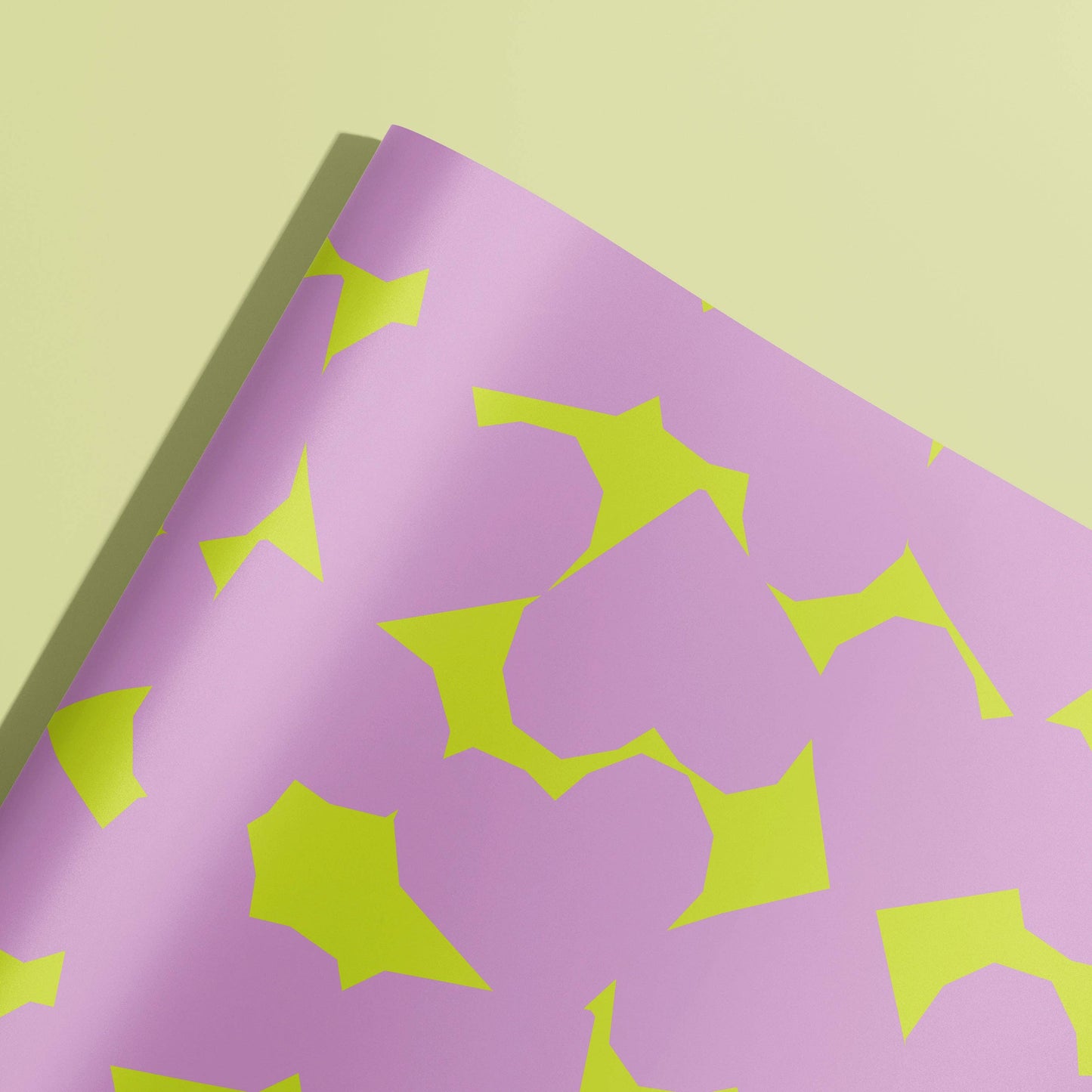 Chunky Heart Lilac Gift Wrap | Wrapping Paper