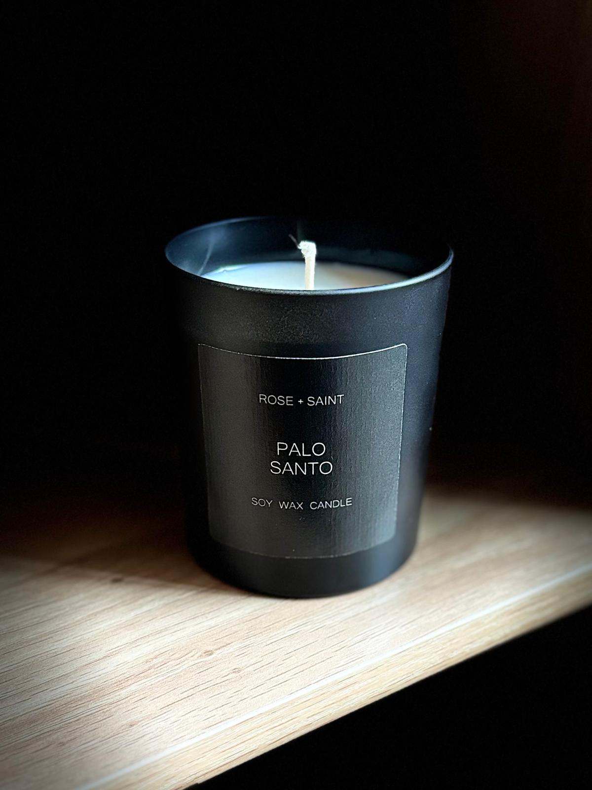 Rose+Saint Palo Santo Candle