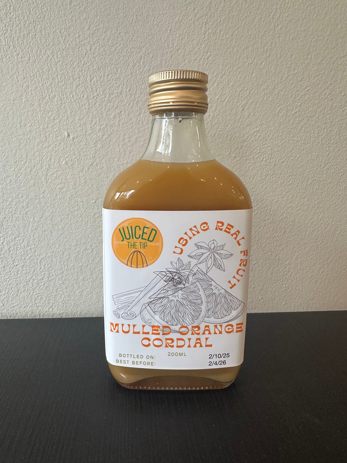 Mulled Orange Cordial