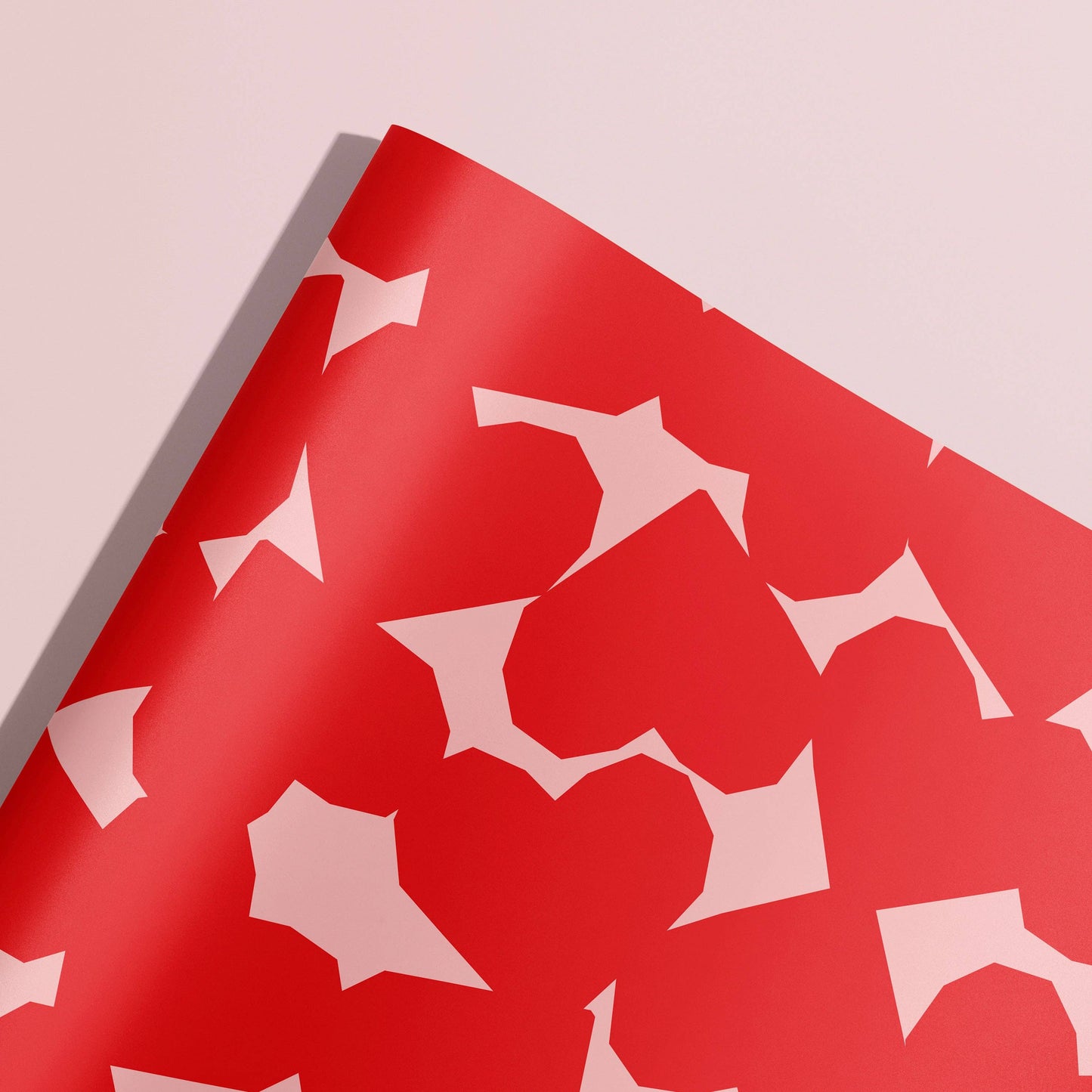 Chunky Heart Red Gift Wrap | Wrapping Paper