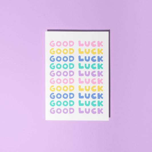 Good Luck - Leaving Card - Pick Me Up - A6 Greetings Card